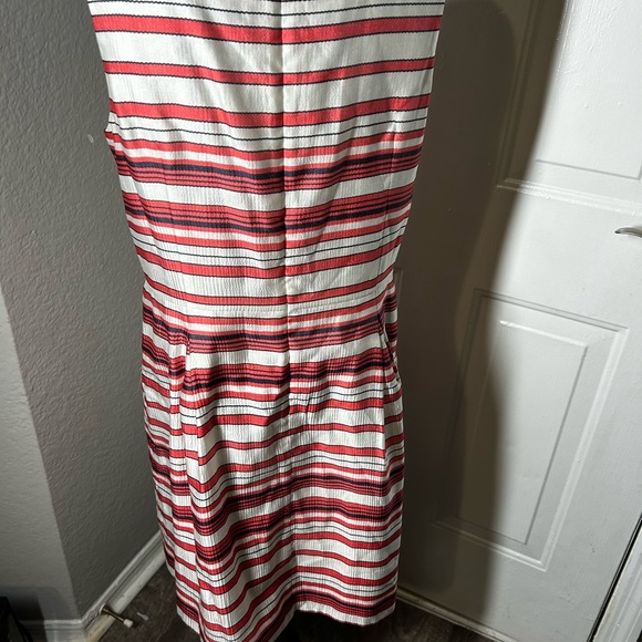 Ann Taylor Red and White Striped Mini Dress - Picture 7 of 8